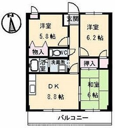元山駅 徒歩13分 2階の物件間取画像